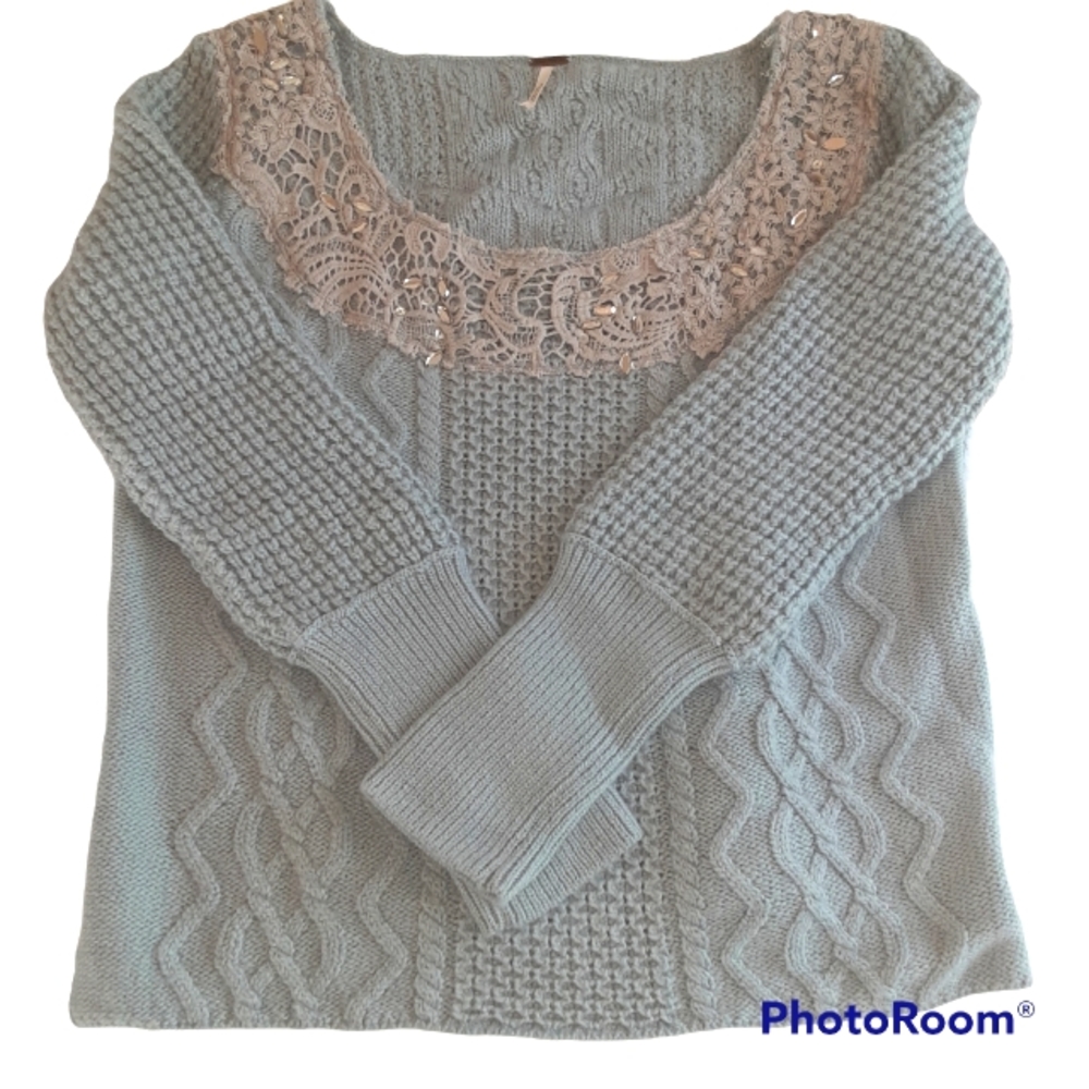 Free People Aurora yarn pullover sweater